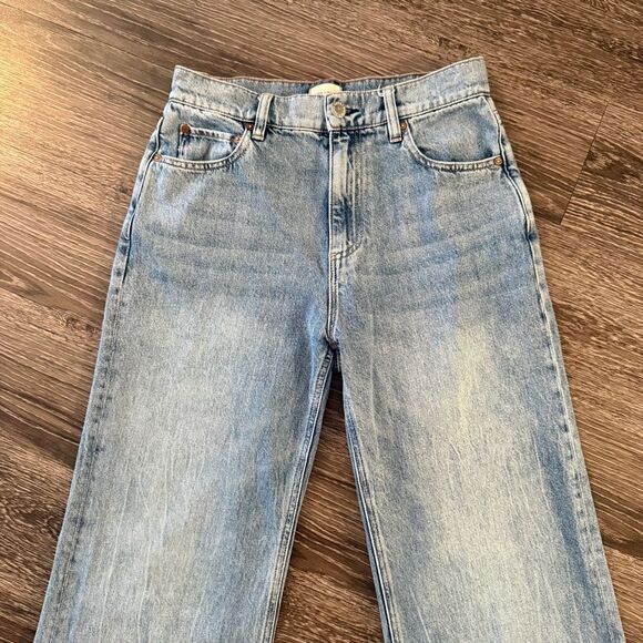 Alice + Olivia Wide Leg Flare Jeans - Picture 3 of 8